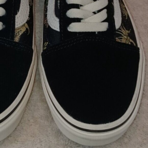 Vans Men's 7.5/Women's 9 Old Skool Desert Snake Black/White Suede VN0A5KRFB02 - Picture 11 of 12